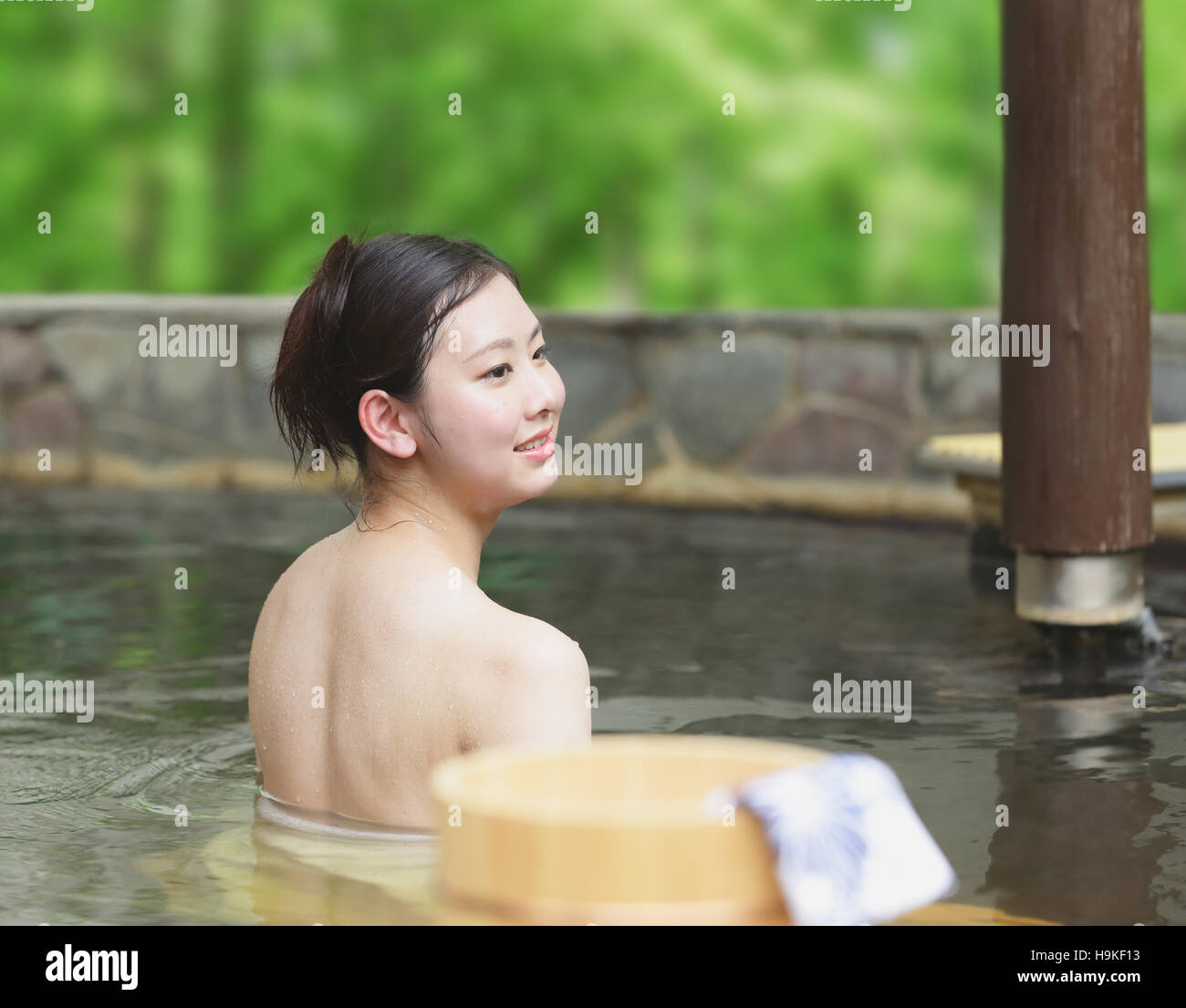 Japanese girl bath