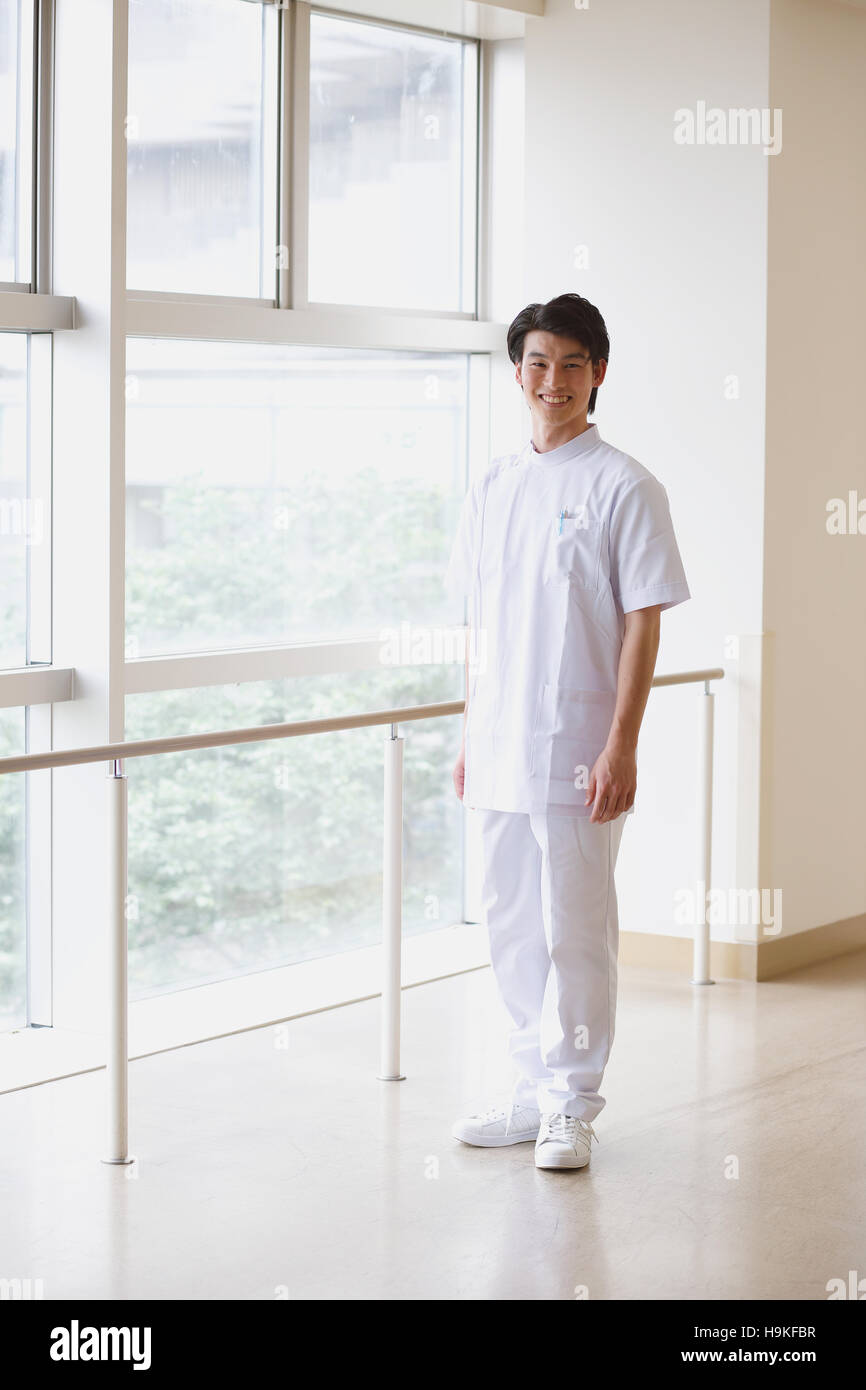 Japanese Nurse In The Hospital Stock Photo Alamy