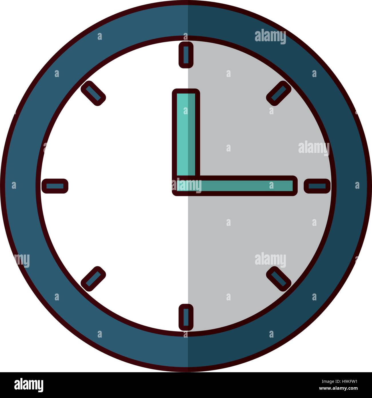 Time clock watch Stock Vector Image & Art - Alamy