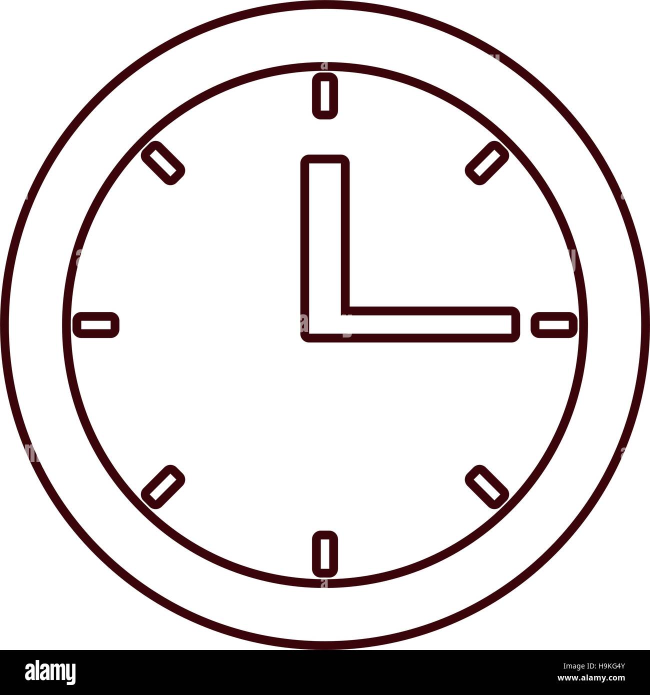 Time clock watch Stock Vector Image & Art - Alamy