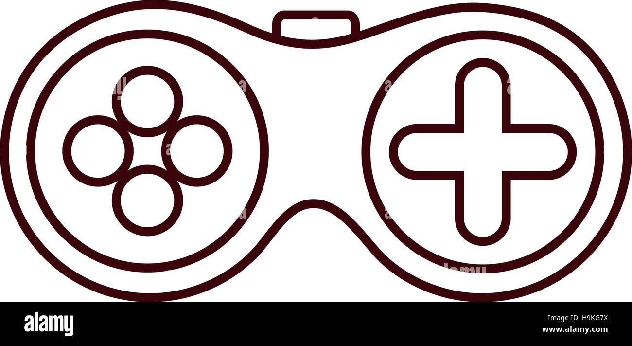 Gamepad videogame console Stock Vector Image & Art - Alamy
