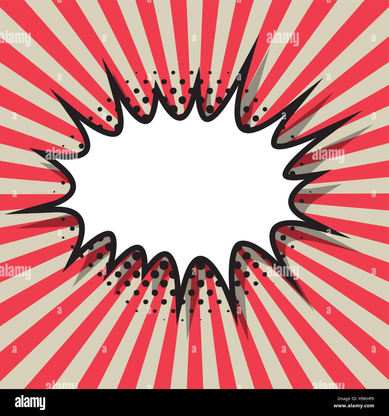 explosion pop art and comic concept. colorful design. vector