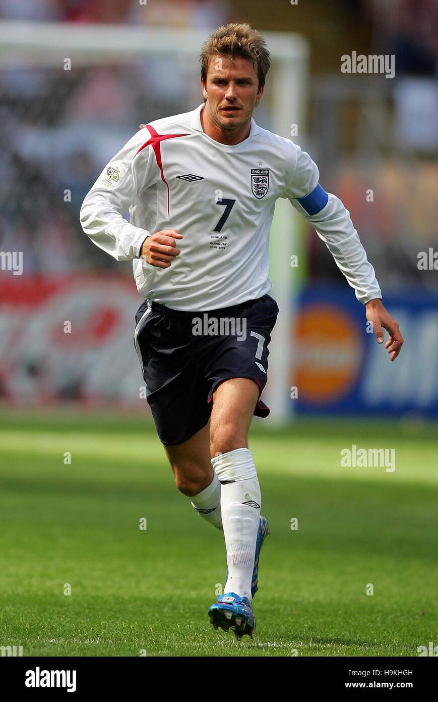 DAVID BECKHAM ENGLAND & REAL MADRID WORLD CUP FRANKFURT GERMANY 10 June 2006 Stock Photo