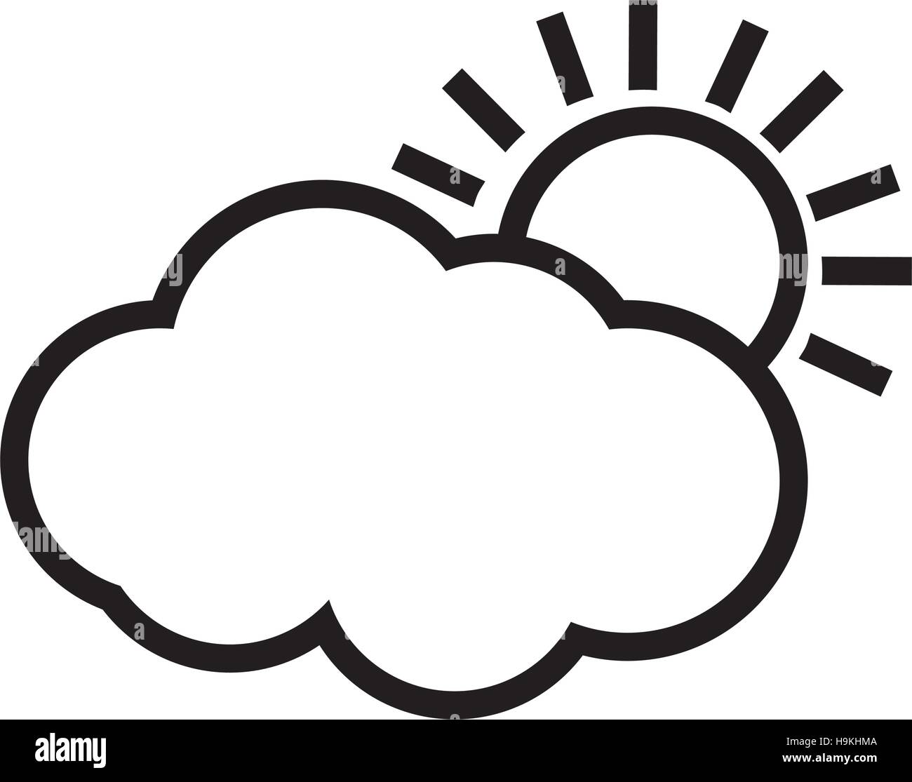 weather sun cloud Stock Vector Image & Art - Alamy