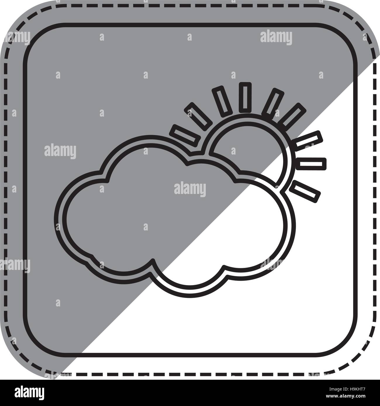 weather sun cloud Stock Vector Image & Art - Alamy