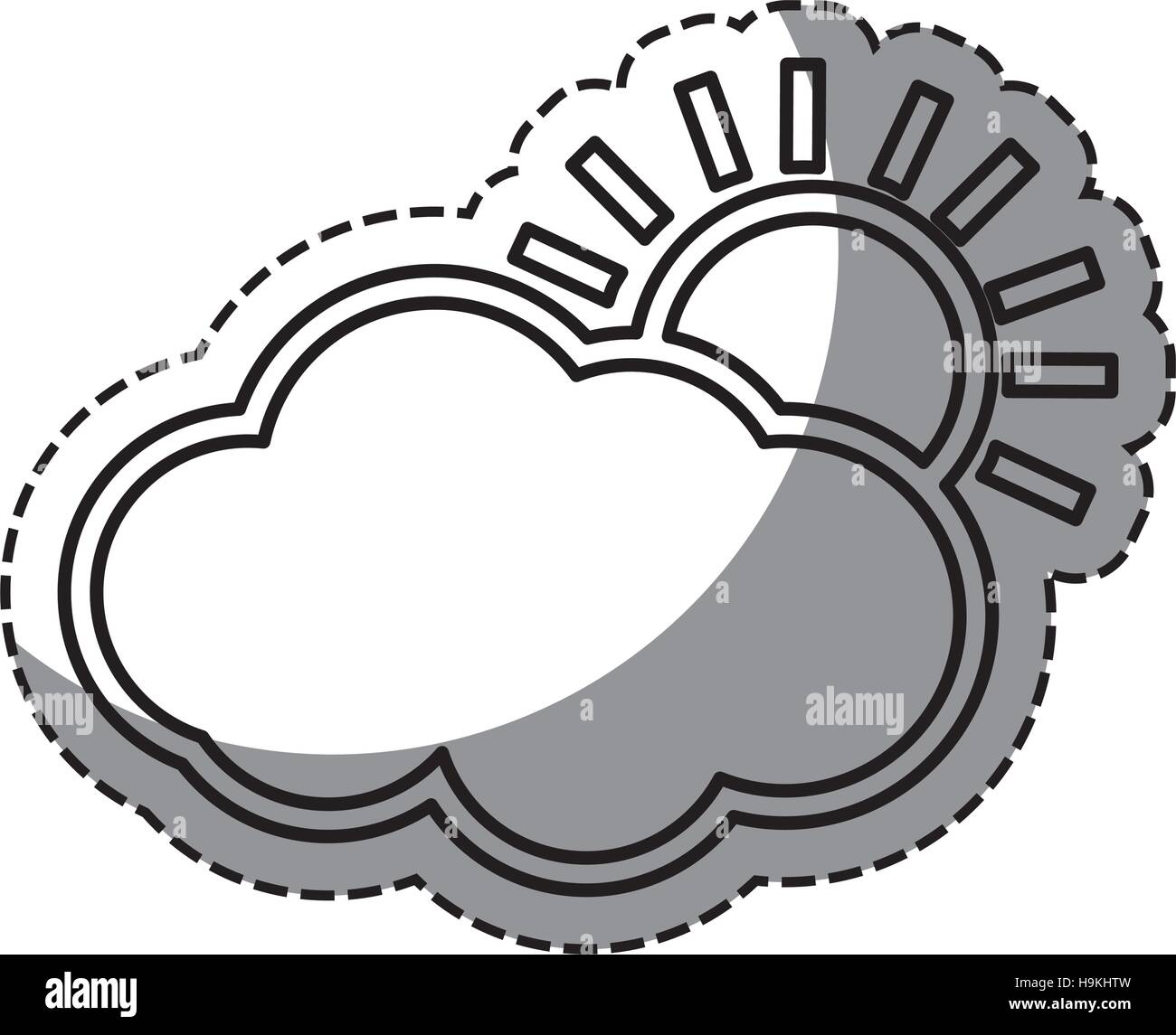 weather sun cloud Stock Vector Image & Art - Alamy