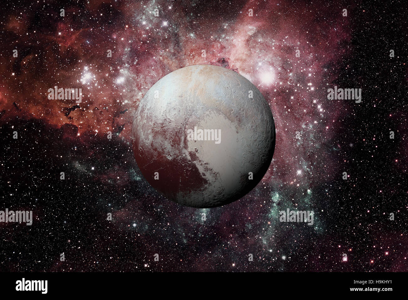 pluto-is-a-dwarf-planet-in-the-kuiper-belt-stock-photo-alamy
