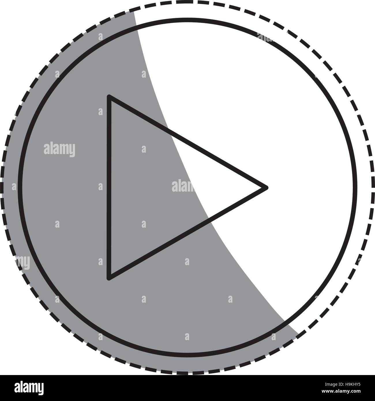 Play button music Stock Vector Image & Art - Alamy