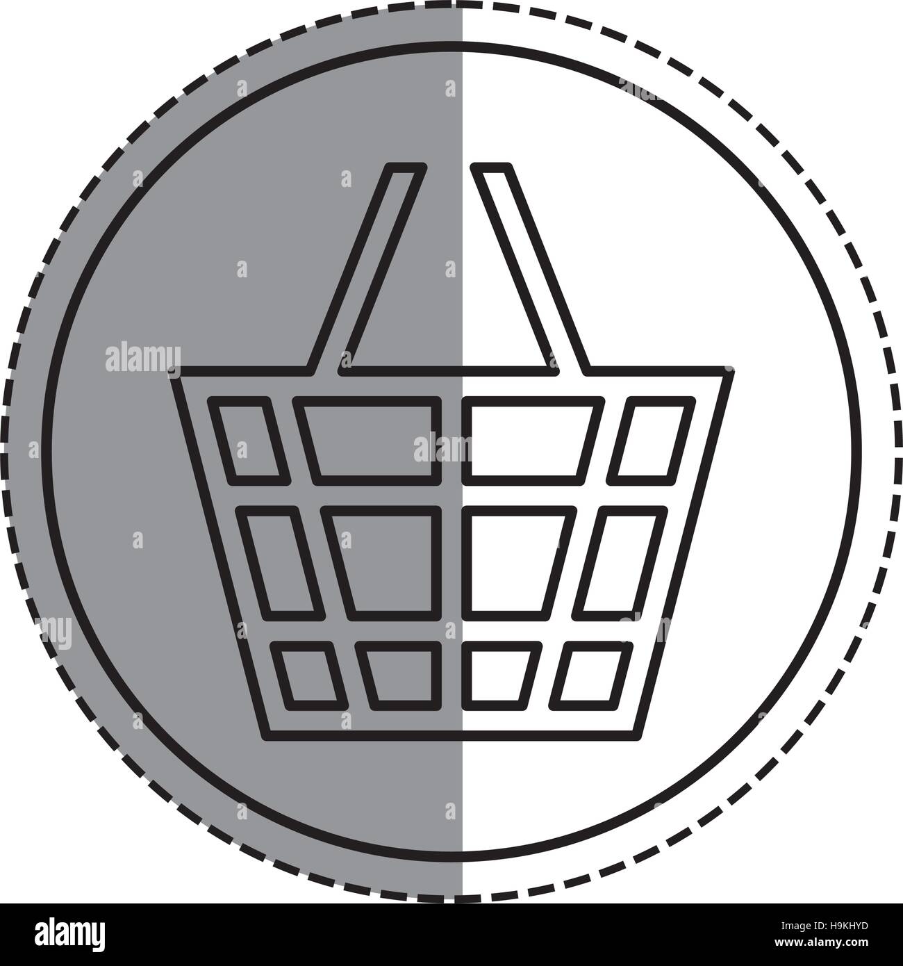 isolated shopping basket Stock Vector Image & Art - Alamy