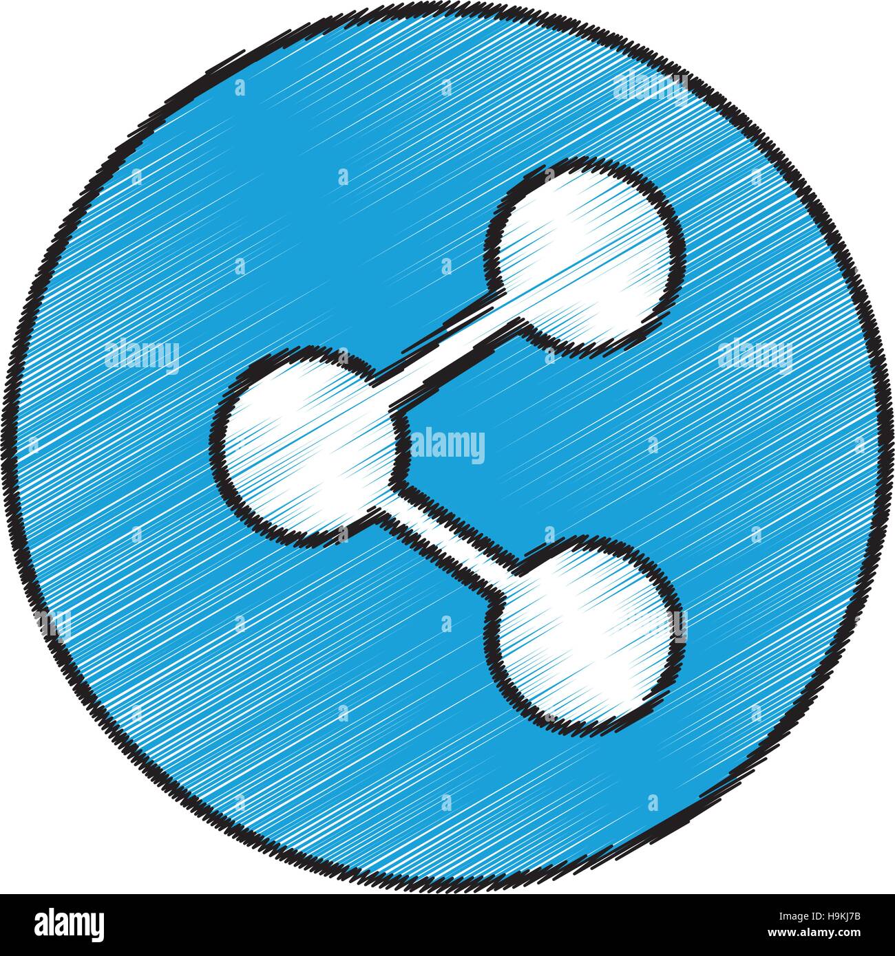 sharing social symbol Stock Vector