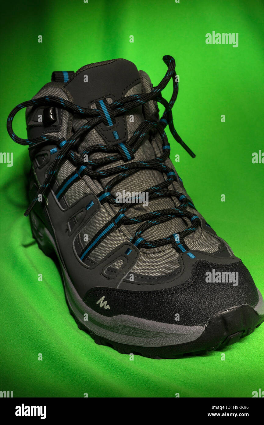 Decathlon trekking shoes Stock Photo - Alamy