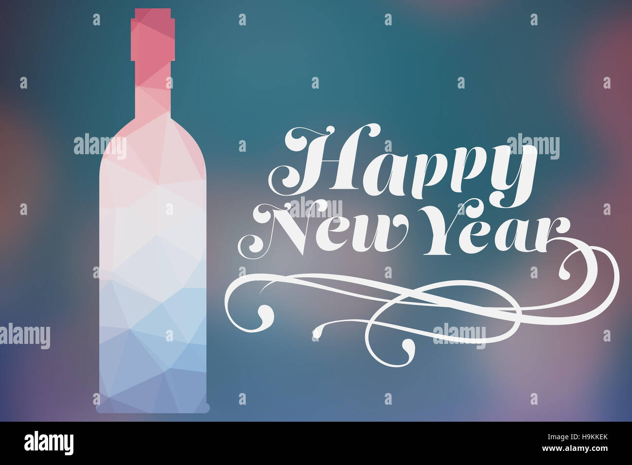 Composite image of elegant happy new year Stock Photo
