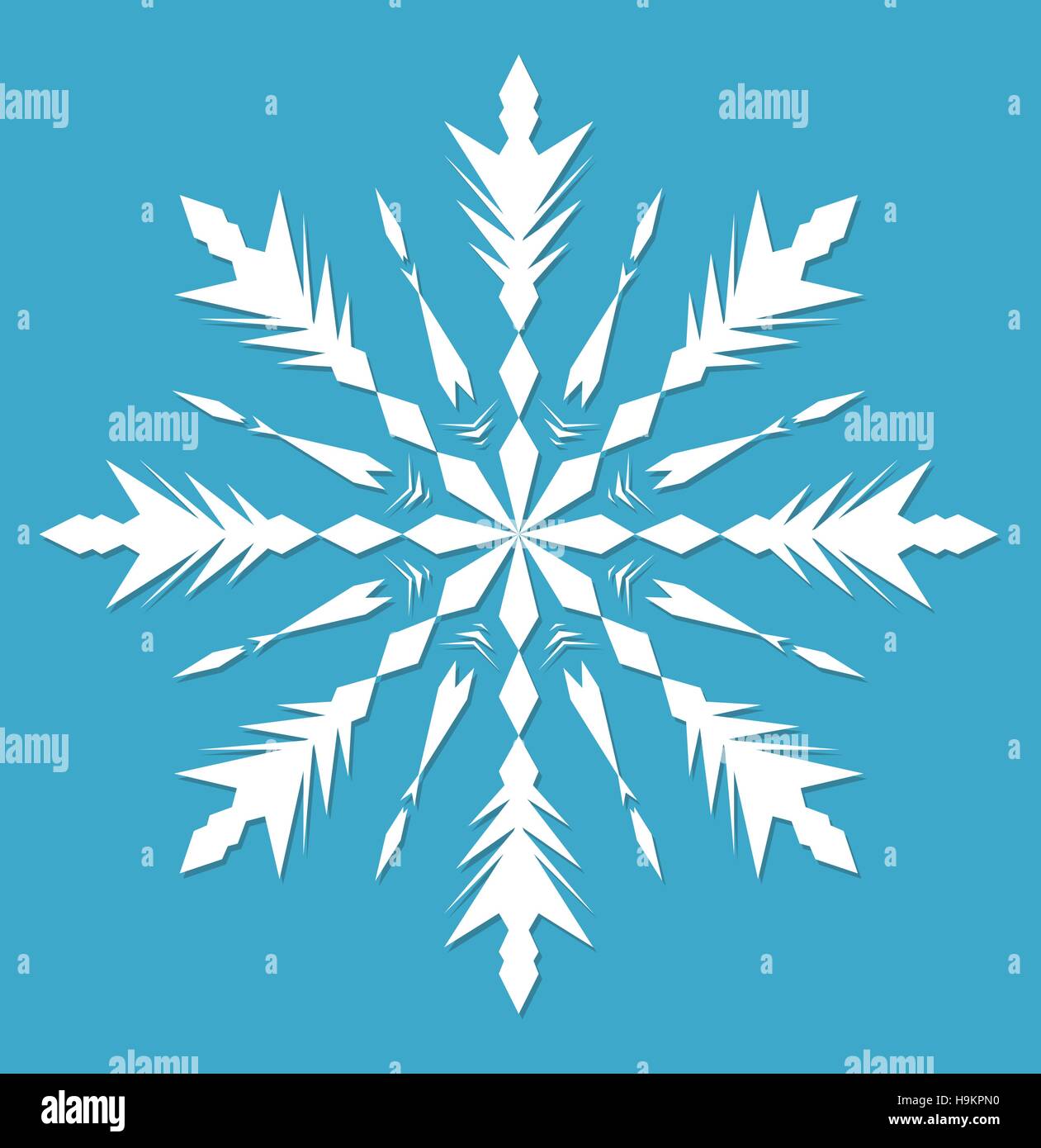 Snowflake. icon flat style. design elements. Vector illustration Stock ...