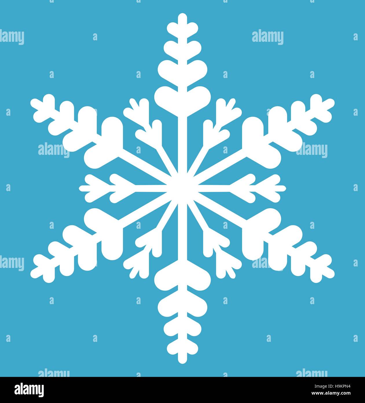Snowflake. icon flat style. design elements. Vector illustration Stock ...