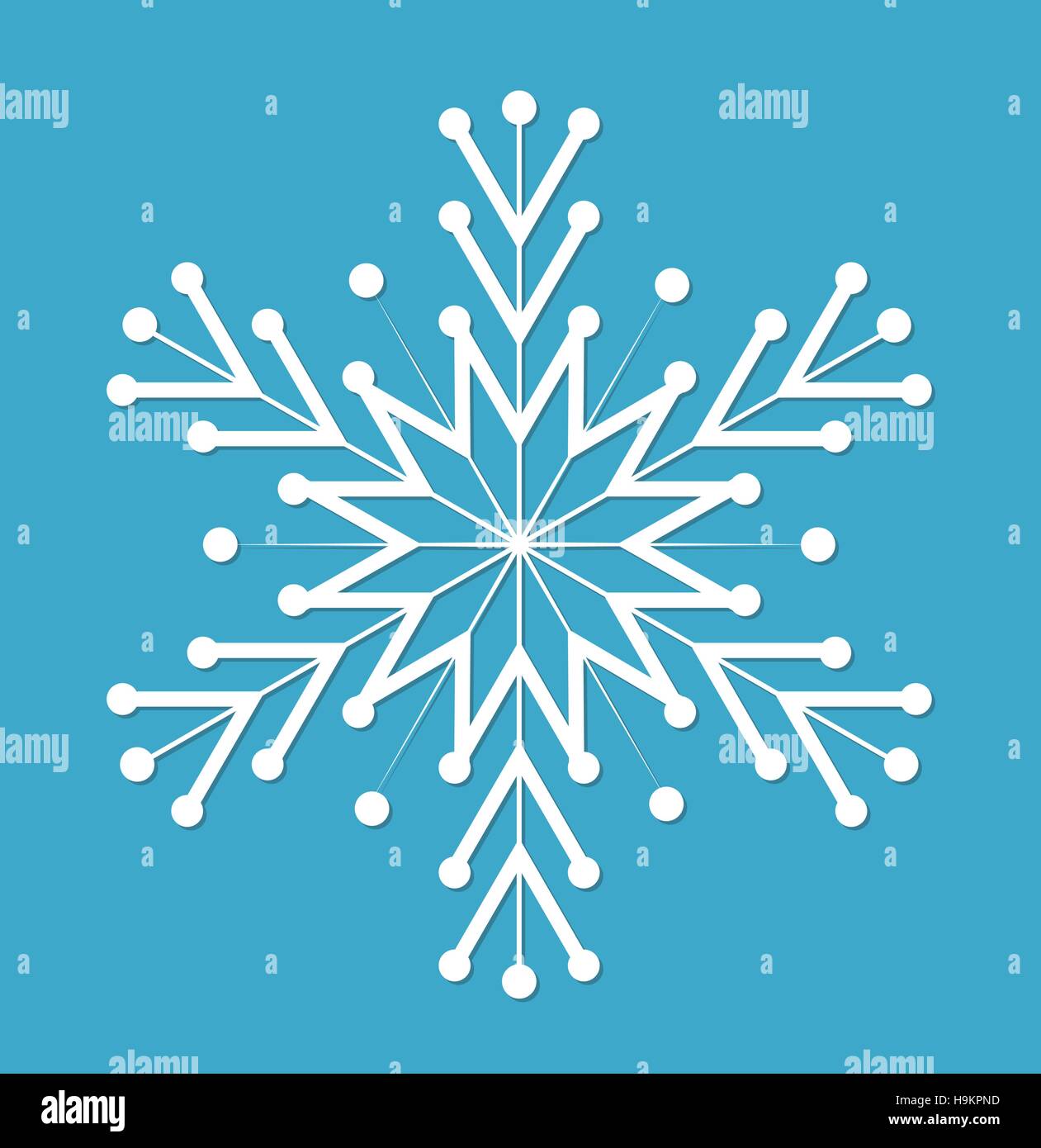 Snowflake. icon flat style. design elements. Vector illustration Stock ...