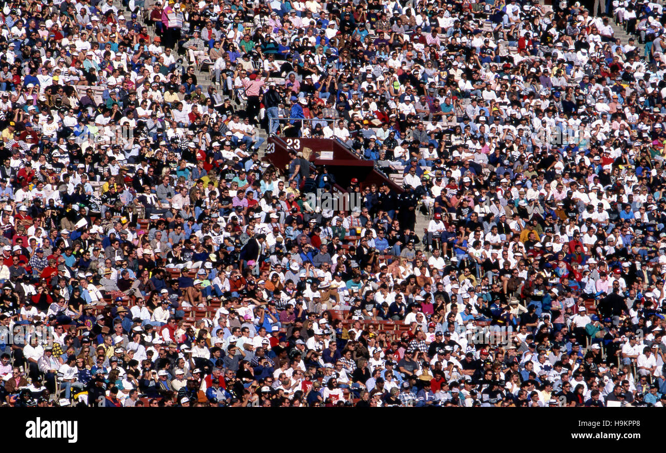 Large crowd at a sporting event Stock Photo Alamy