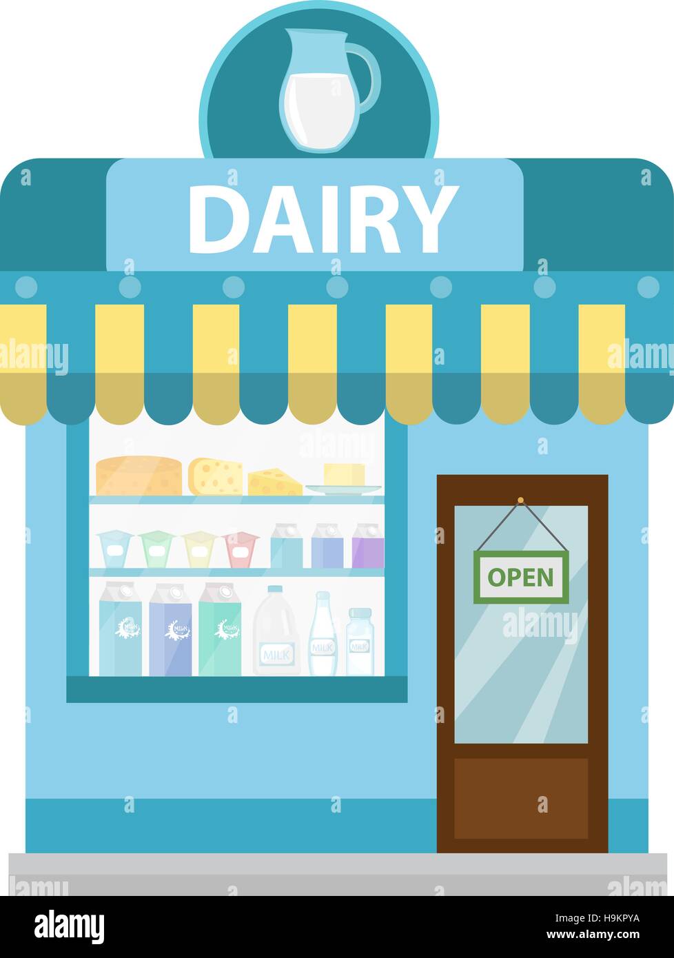 Shop With Dairy Products Building Icon Milk Flat Style Showcases Stores On The Street Vector Illustration Stock Vector Image Art Alamy Shop With Dairy Products Building Icon Milk Flat Style Showcases Stores On The Street Vector Illustration Stock Vector Image Art Alamy