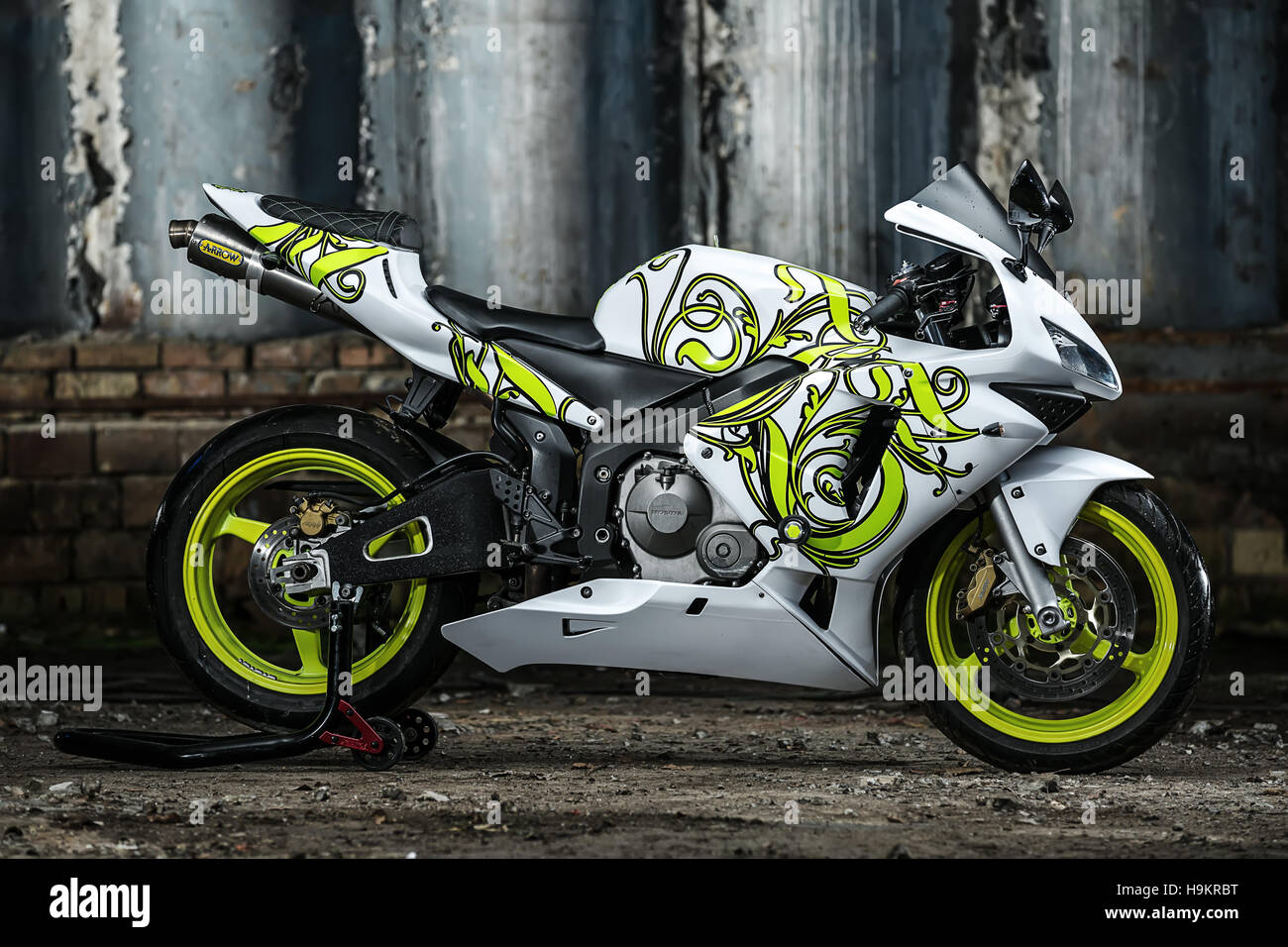 Honda sport motorbike tuning Stock Photo - Alamy