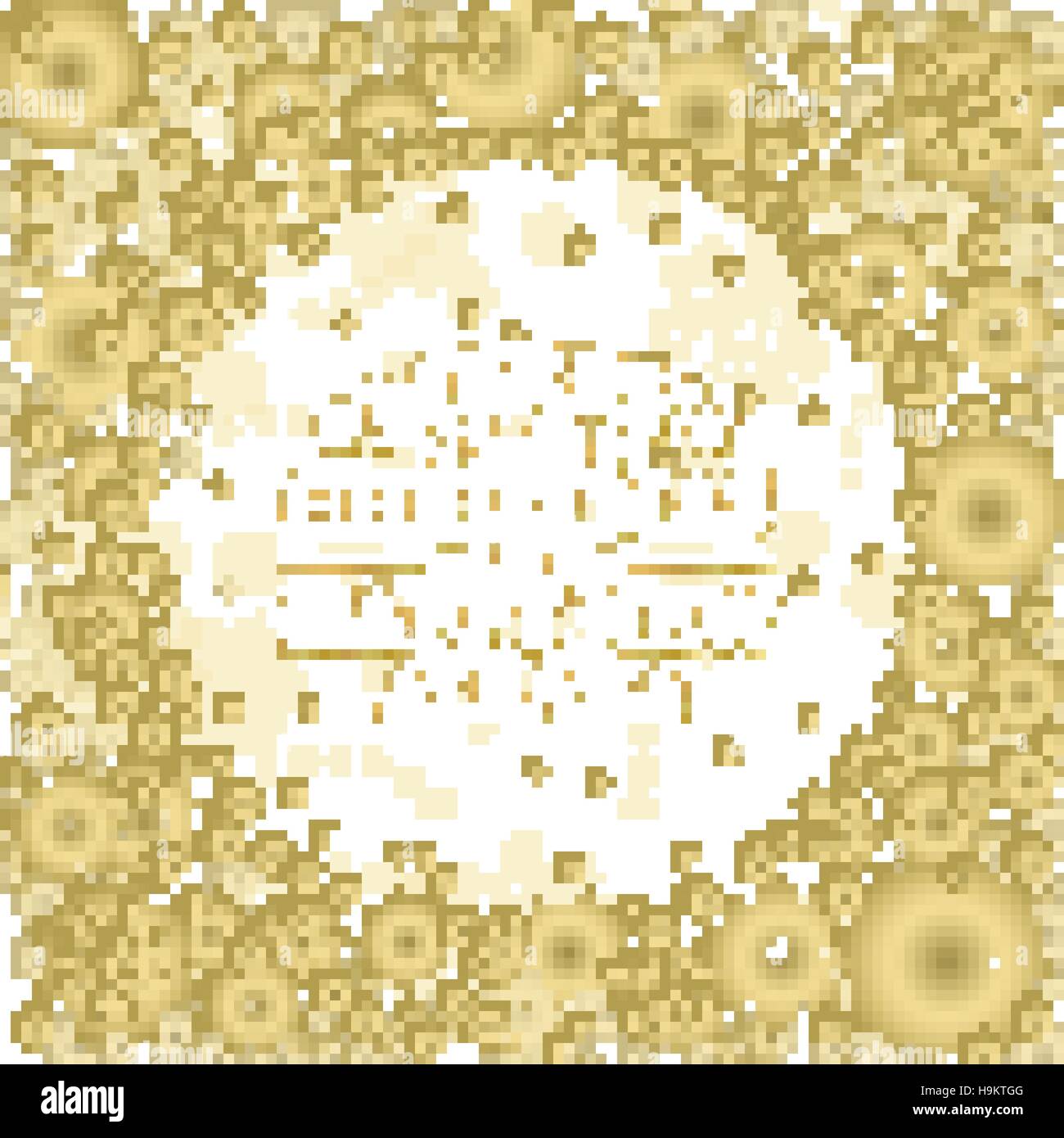 Golden snowflakes border on white background Stock Vector Image & Art ...