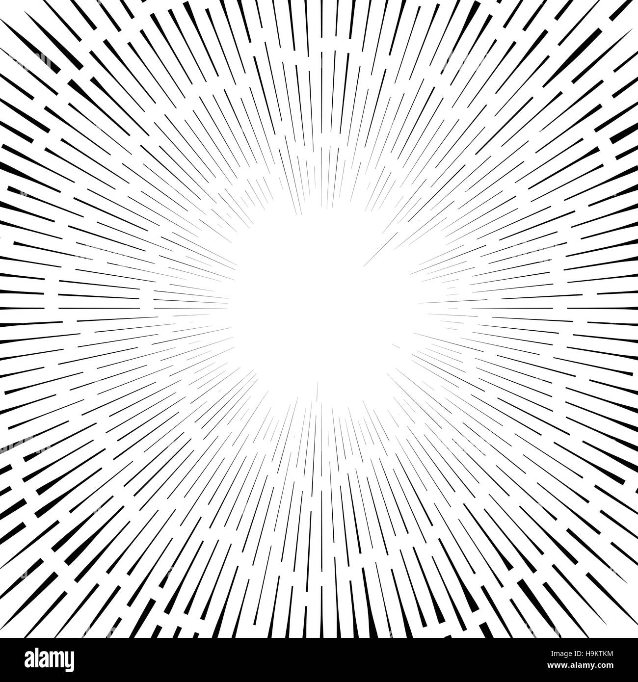 Abstract circular element, radial lines shape. Geometric element Stock ...