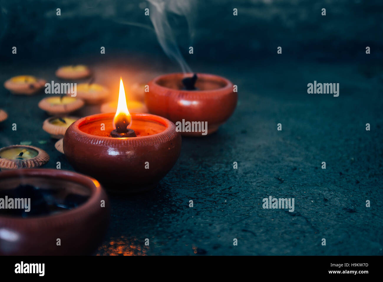 Candle light surrounding by dark nature Stock Photo Alamy