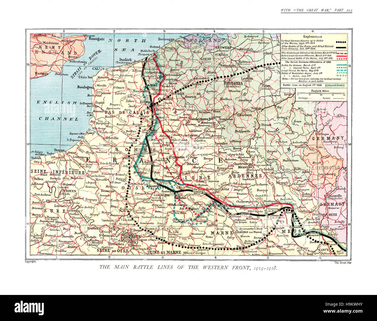 trenches in ww1 map