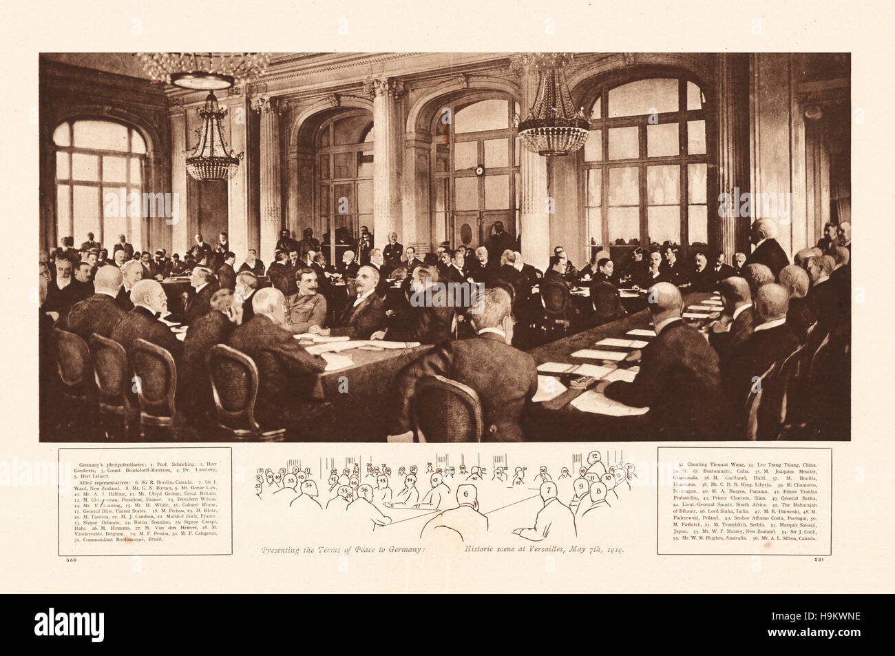 Hall of mirrors versailles treaty hi-res stock photography and images ...