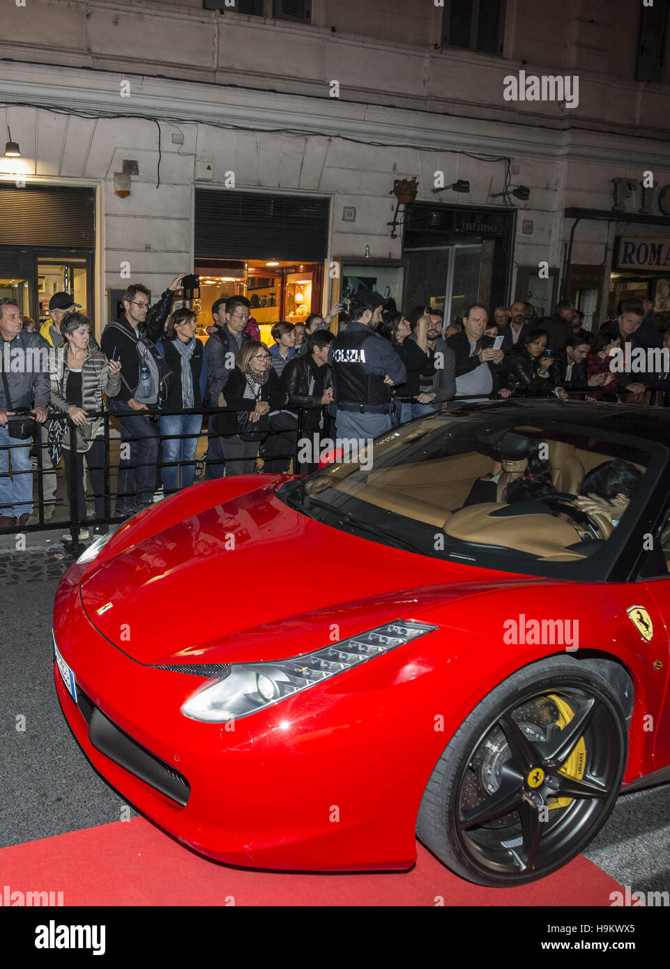 The Ferrari Store reopening on Via Tomacelli in Rome, Italy, after a total makeover.  Where: Rome, Lazio, Italy When: 21 Oct 2016 Credit: IPA/WENN.com  **Only available for publication in UK, USA, Germany, Austria, Switzerland** Stock Photo