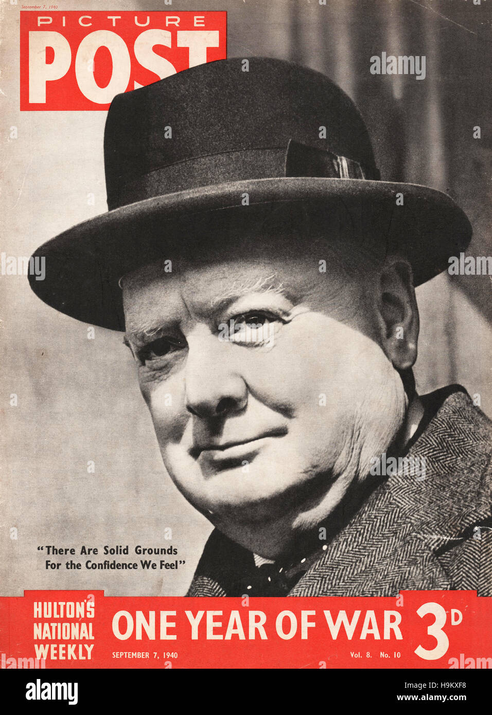 1940 Picture Post Prime Minister Winston Churchill Stock Photo