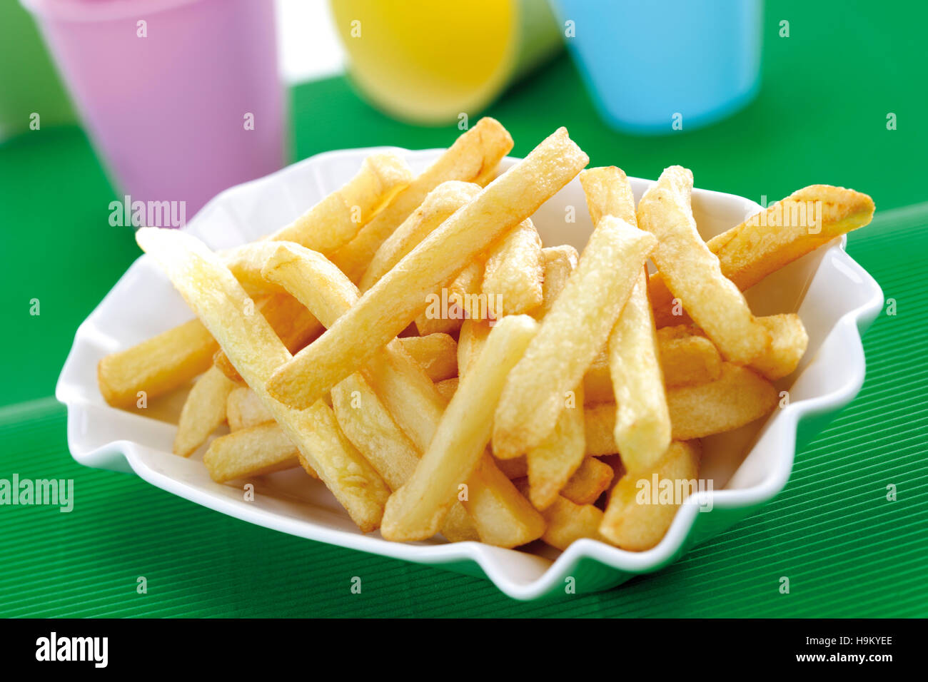 chips-on-a-small-plate-stock-photo-alamy