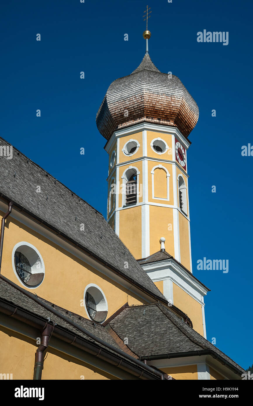 Steeple, Minster St. Martin or Martin Münster Church, Fischbachau