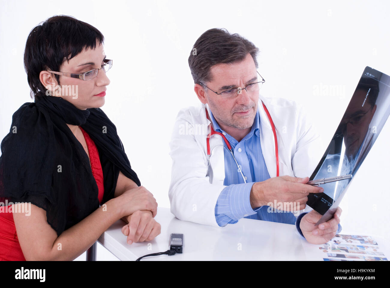 Doctor in patient consultancy Stock Photo