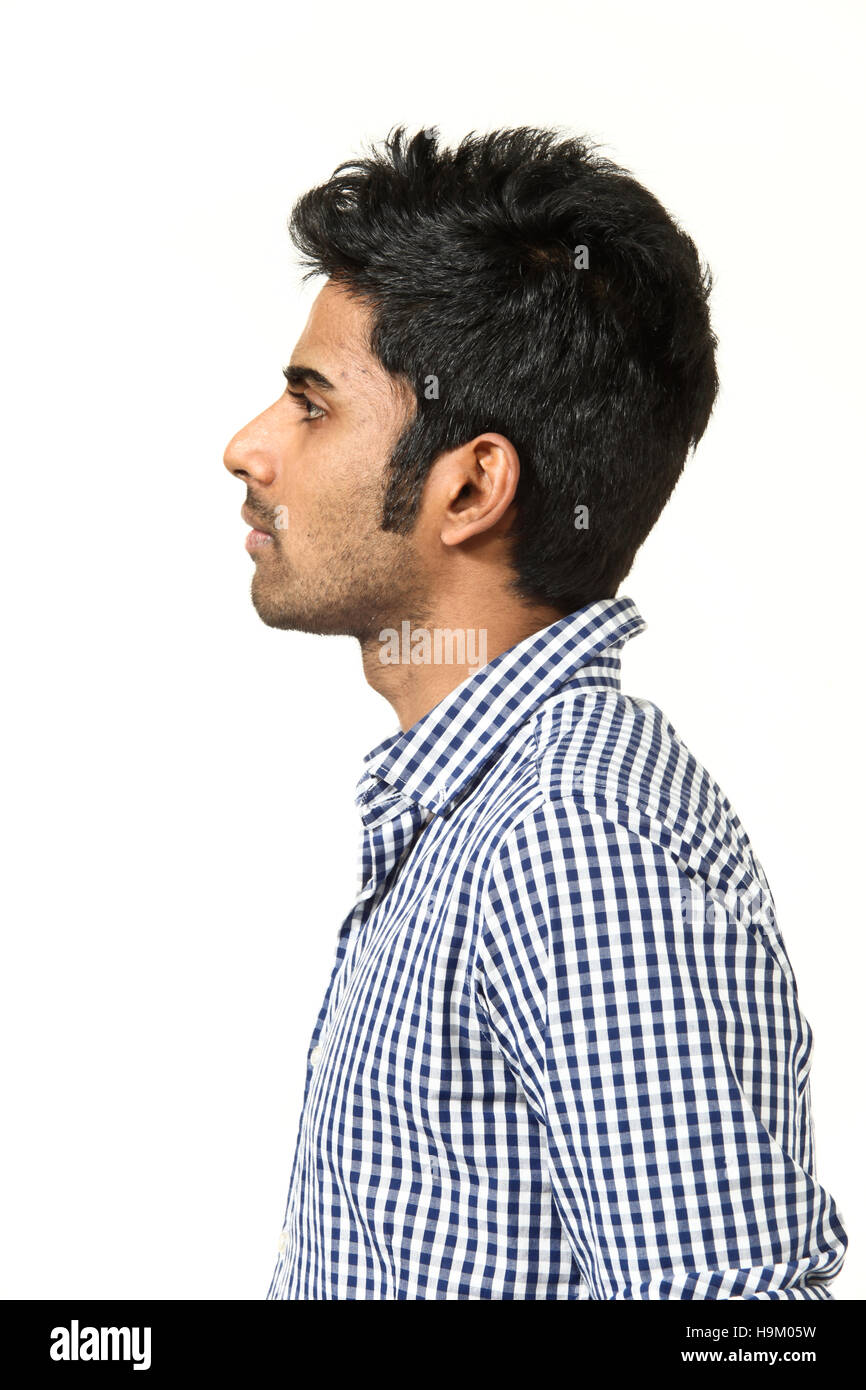 portrait of young man on white background Stock Photo - Alamy