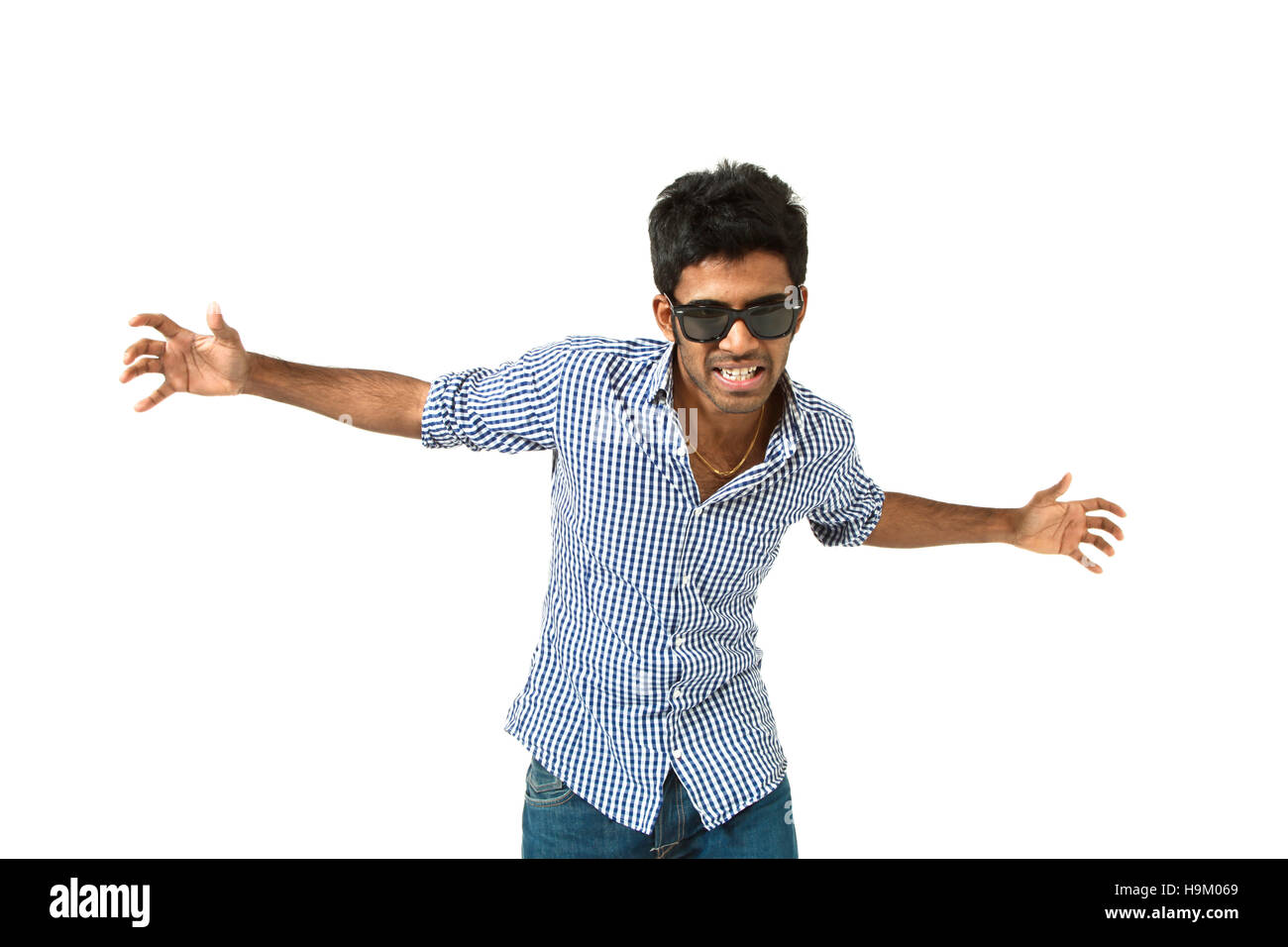 portrait of young man on white background Stock Photo - Alamy