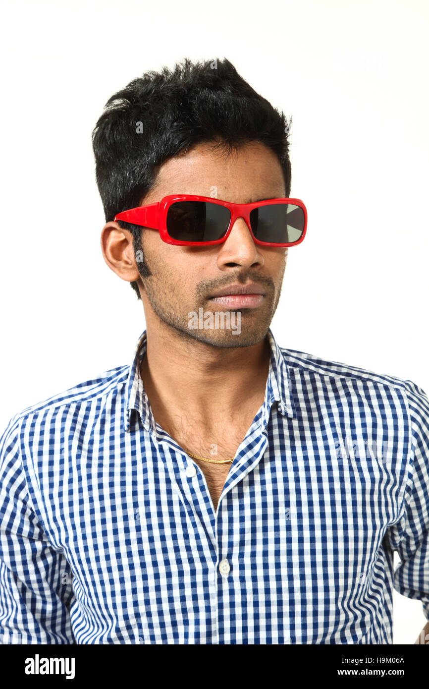 portrait of young man on white background Stock Photo - Alamy