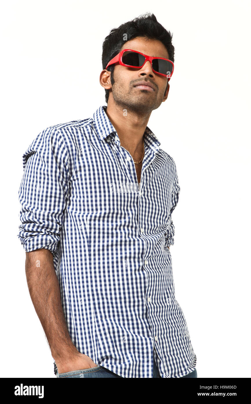 portrait of young man on white background Stock Photo - Alamy