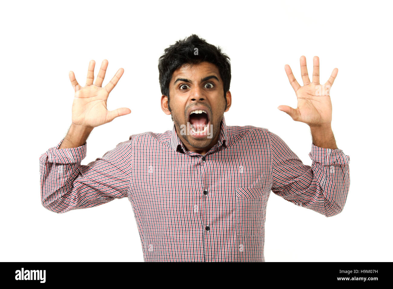portrait of young man on white background Stock Photo - Alamy