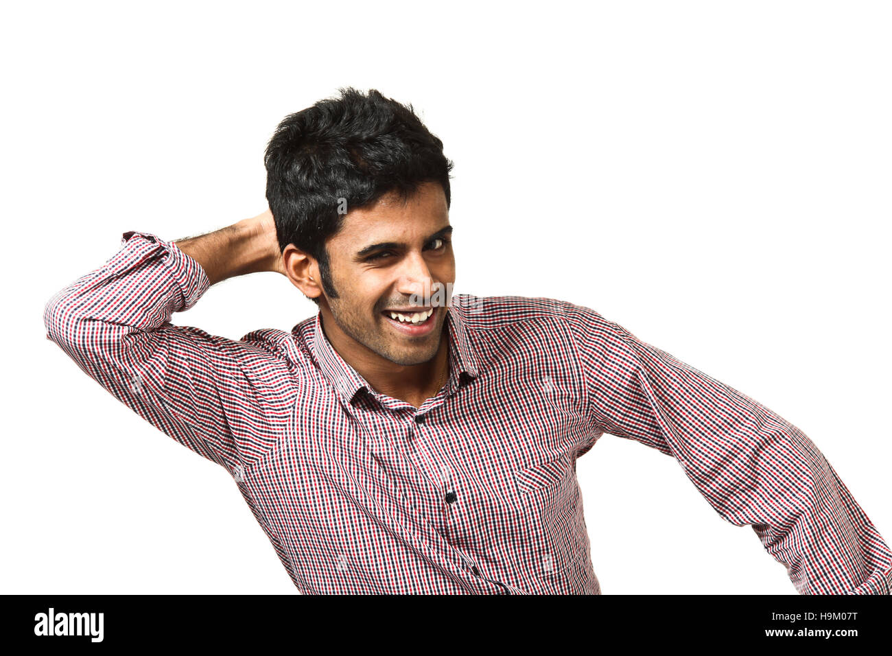 portrait of young man on white background Stock Photo - Alamy