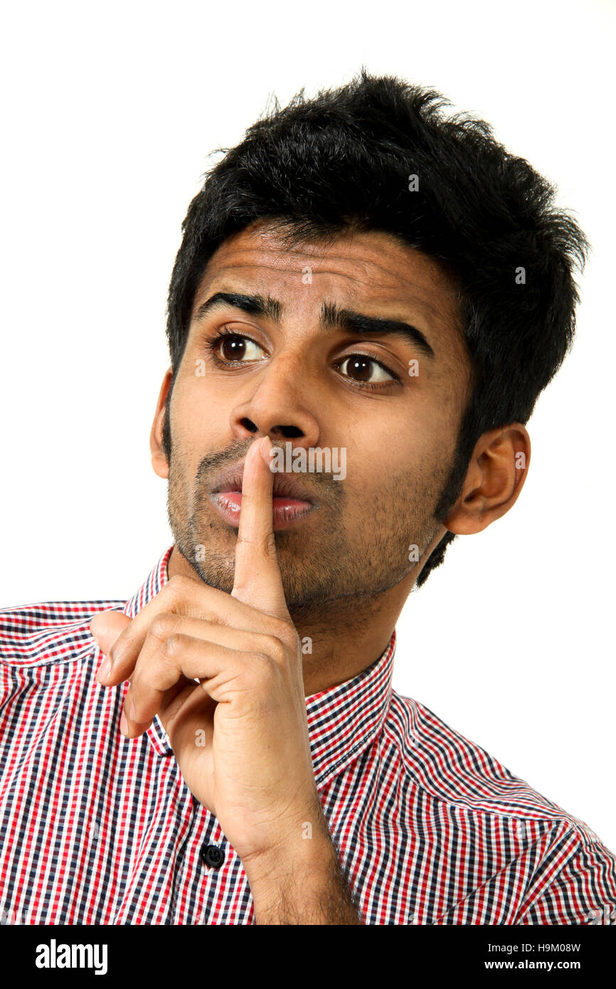 portrait of young man on white background Stock Photo - Alamy