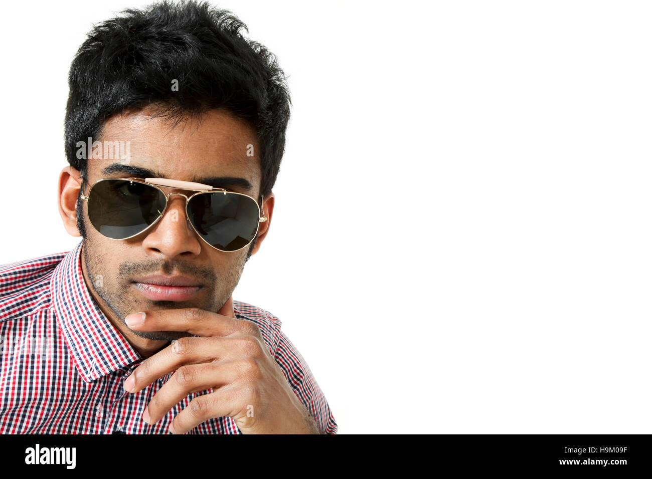 portrait of young man on white background Stock Photo - Alamy