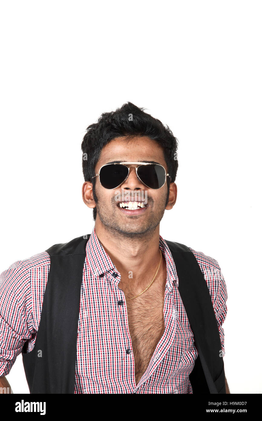 portrait of young man on white background Stock Photo - Alamy