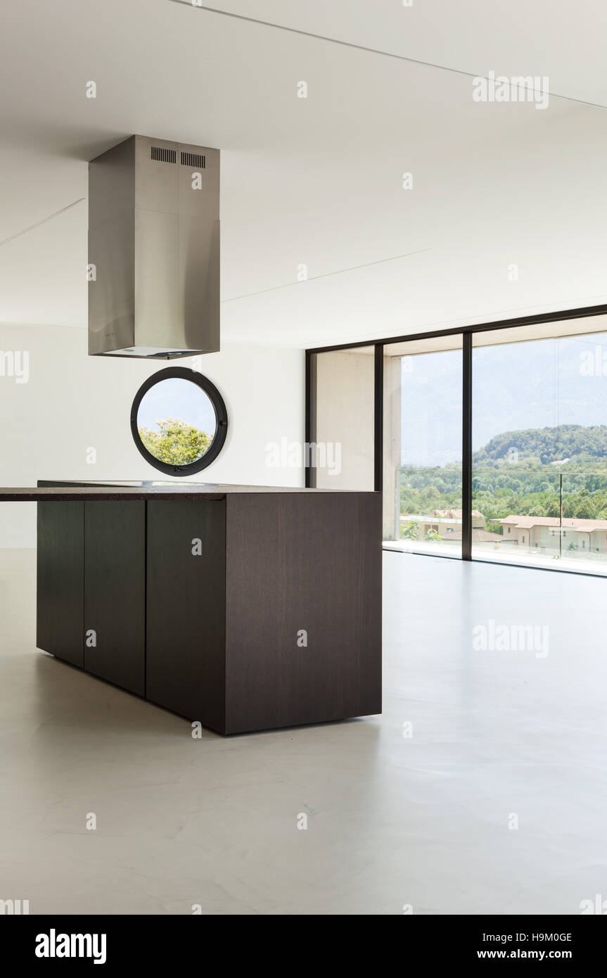 House, interior, modern architecture, kitchen view Stock Photo - Alamy