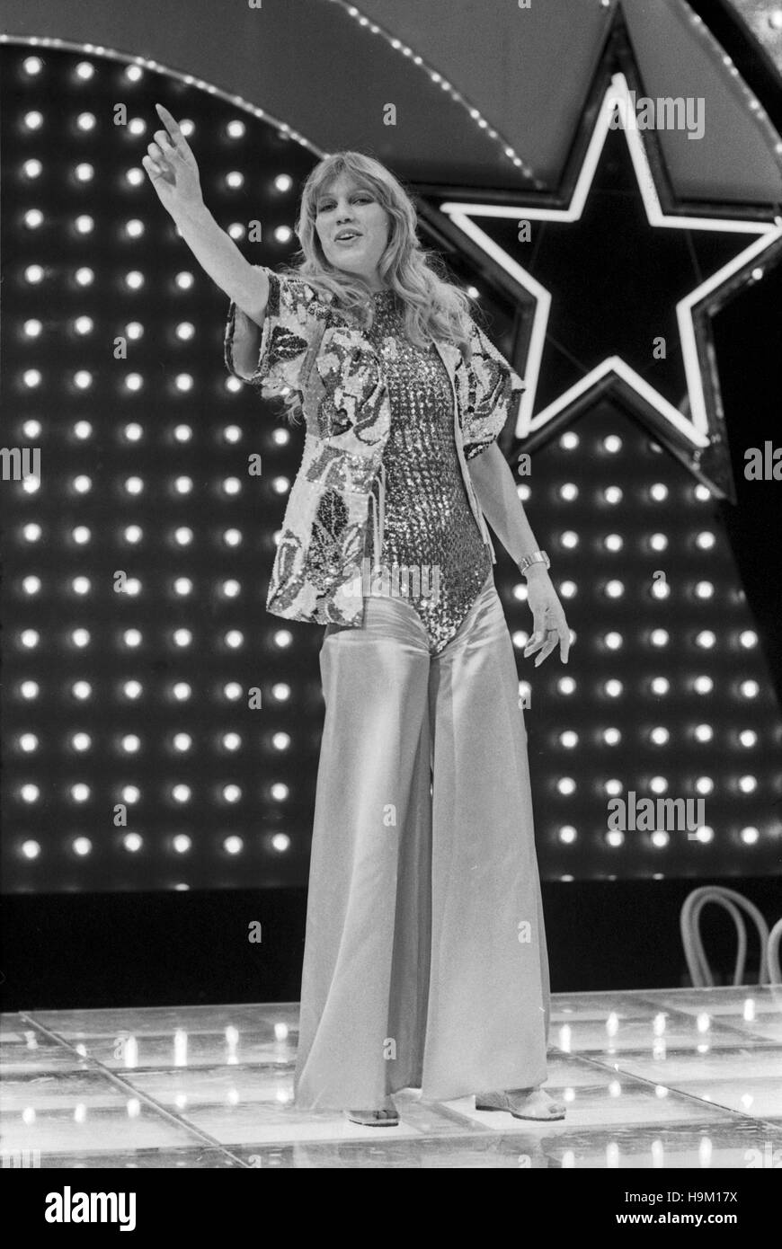 MOT - Music on top - Musik an der Spitze, Musiksendung, Deutschland 1978, Regie: Rainer Bertram, Mitwirkende: Sängerin Maggie MacNeal Stock Photo