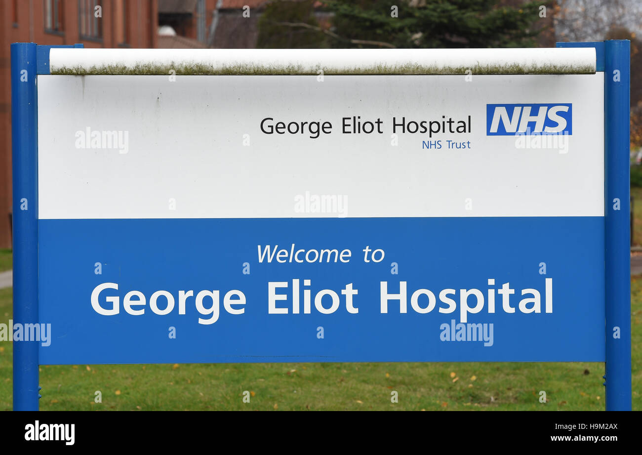 Exterior of Eliot Hospital in Nuneaton, Warwickshire Stock Photo