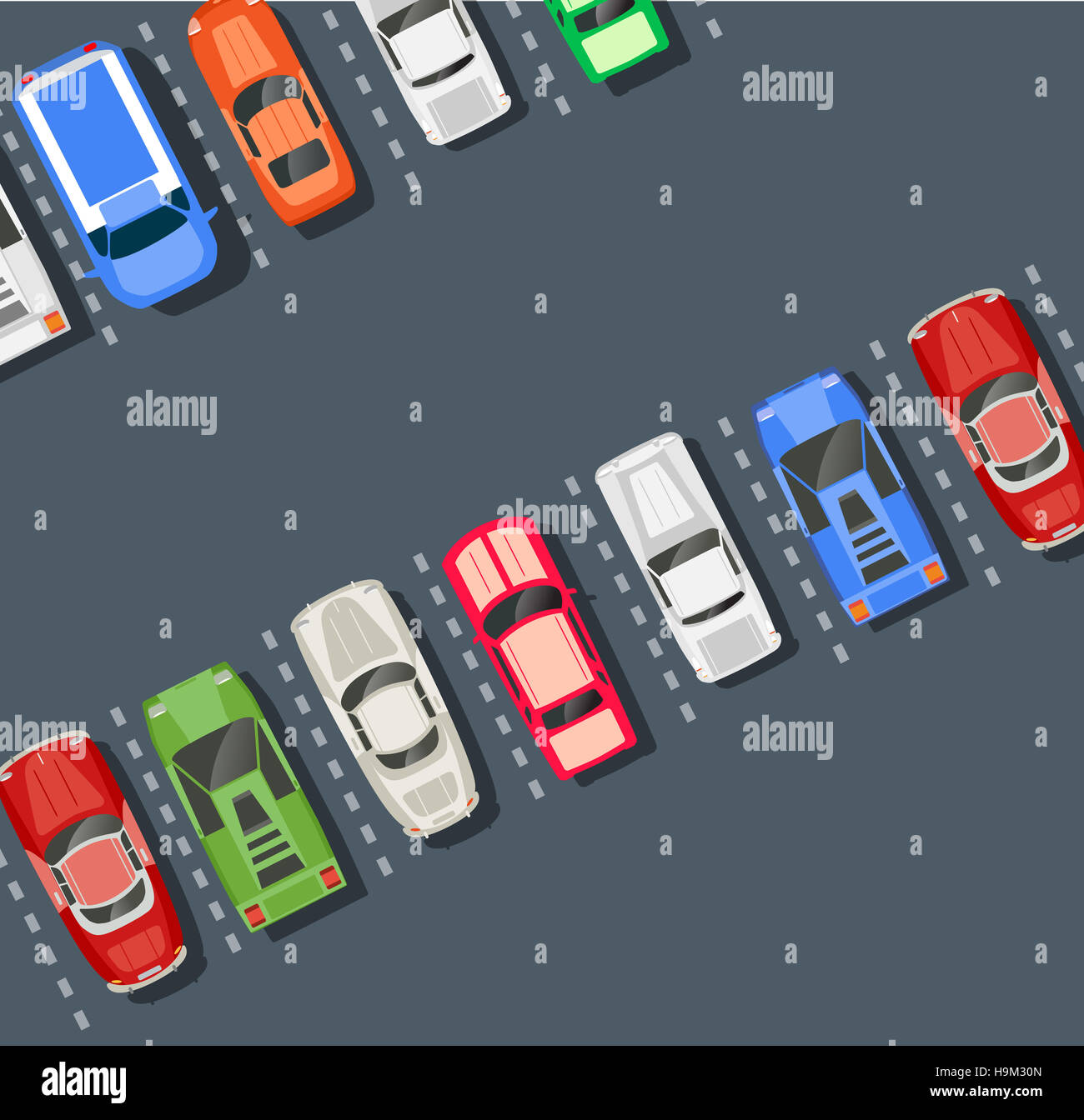Top view parking lot design hi-res stock photography and images - Alamy