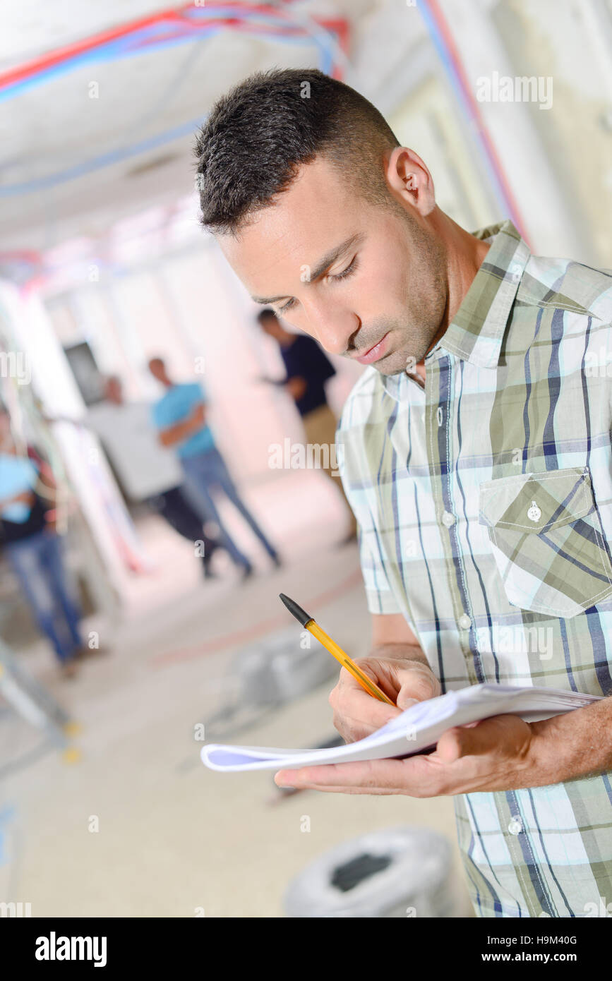 Engineer making notes meeting hi-res stock photography and images - Alamy