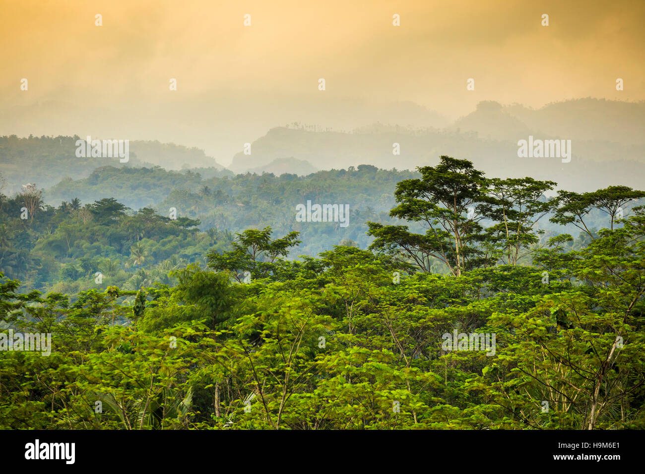 Indonesia, Java Island, Landscape with mountains Stock Photo - Alamy