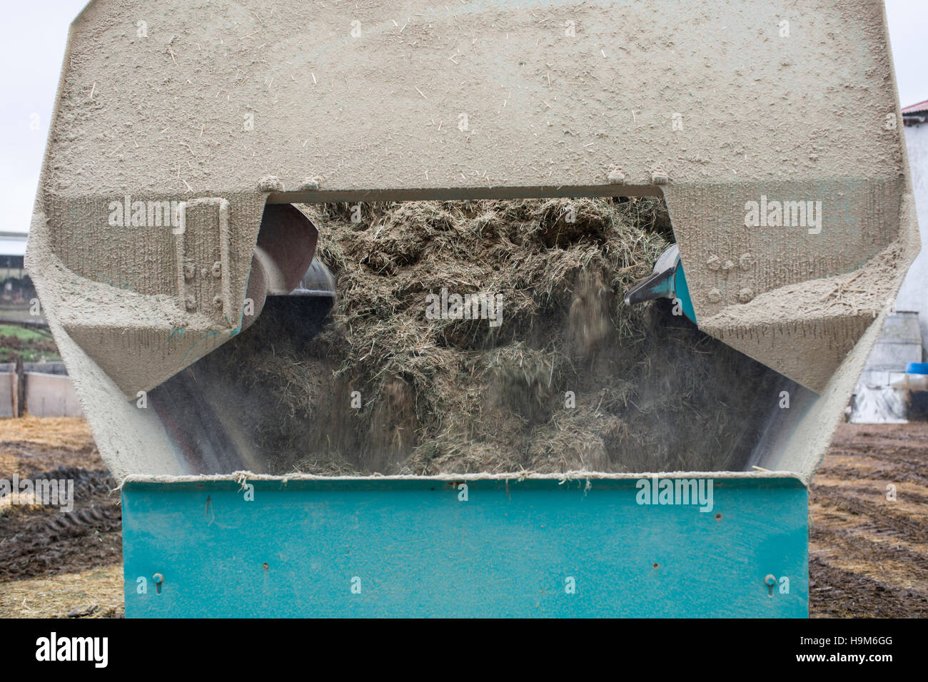 Grinding equipment on cattle farm Stock Photo Alamy