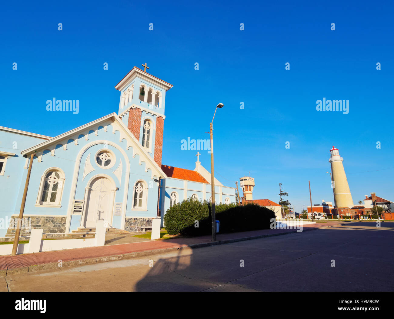 Uruguay, Maldonado Department, Punta del Este, View of the Church of