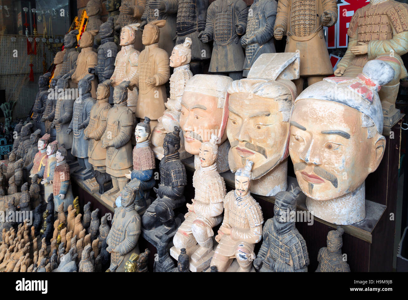 Souvenir shop Museum of Qin TerraCotta Warriors, Xian, China Stock